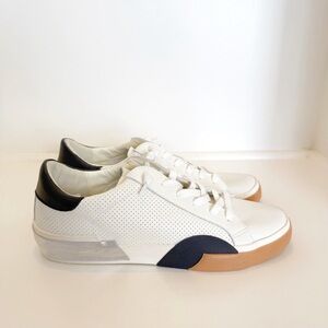 Dolce Vita Cream and Silver Sneakers